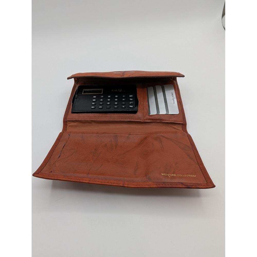 Wexford Collection Genuine Leather Clutch Wallet with Calculator and Coin Purse - Picture 5 of 8